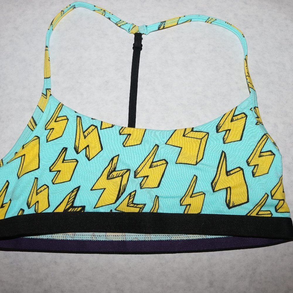 MeUndies t-back bralette size small lighting bolts